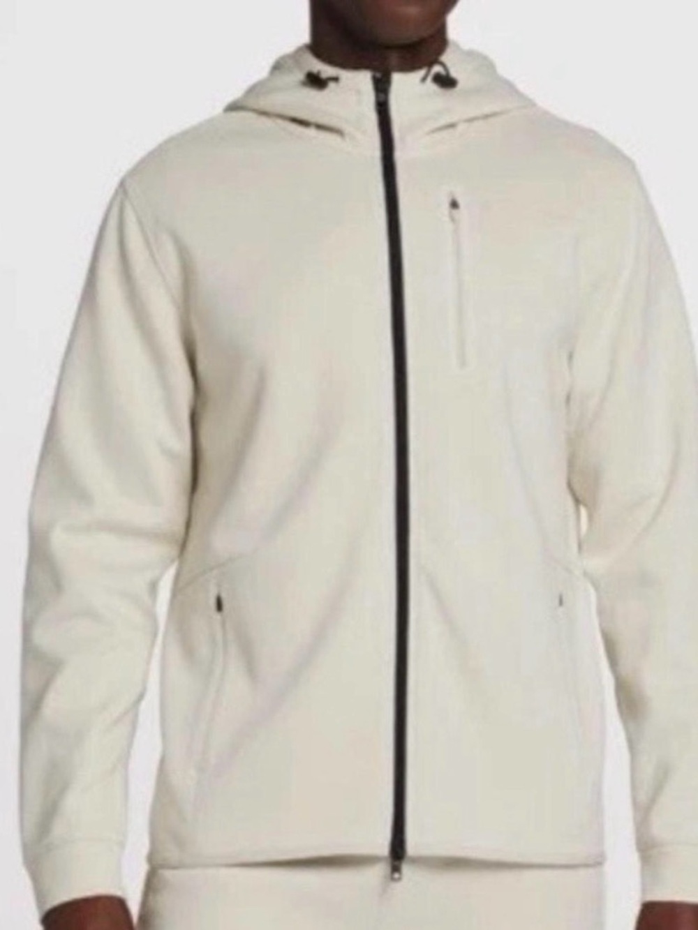 VRST Men’s Small White Full Zip Performance Hoodie Jacket
